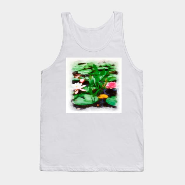 Waterlilies Tank Top by kimberlyjtphotoart